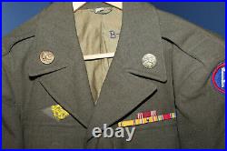 Rare Original WW2 U. S. Army Custom Kiska Task Force Patched Ike Jacket, 1944 d