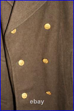 Rare Original WW2 U. S. Army French Made Double Patched Wool Uniform Coat