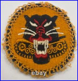 Rare Original Ww2 Us Army Tank Destroyer Patch Uniform Removed Yellow Fender