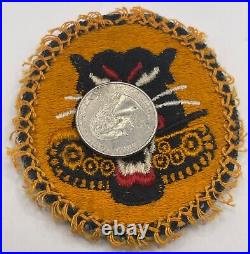 Rare Original Ww2 Us Army Tank Destroyer Patch Uniform Removed Yellow Fender