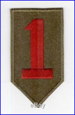 Rare Pre WW 2 US Army 1st Infantry Division Greenback Gaberdine Patch Inv# F712
