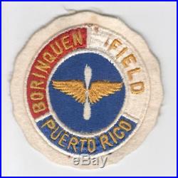 Rare Pre WW 2 US Army Air Corps Borinquen Field Puerto Rico Wool Patch Inv# G160