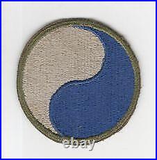 Rare Reversed WW 2 US Army 29th Infantry Division Patch Greenback Inv# M796