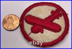 Rare Salty Original Ww2 Us Army First Airborne Task Force Glider Cap Felt Patch