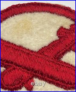 Rare Salty Original Ww2 Us Army First Airborne Task Force Glider Cap Felt Patch