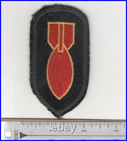 Rare WW 2 US Army Bomb Disposal Wool Patch Inv# N057