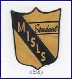 Rare WW 2 US Army Military Intelligence Service Student Twill Patch Inv# C875