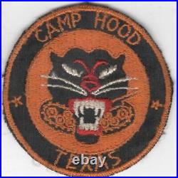 Red Features WW 2 US Army Camp Hood Texas Tank Destroyer Twill Patch Inv# B819