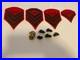 Red WWII 1940s Felt US Military Patches Pins Army Rifles Sargent Sergeant Lot