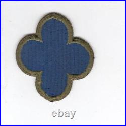Ribbed Weave WW 2 US Army 88th Infantry Division OD Border Patch Inv# B603