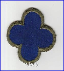 Ribbed Weave WW 2 US Army 88th Infantry Division OD Border Patch Inv# S770