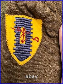 Scarce WWII US Army 4th Cavalry Regiment Uniform Grouping With Wool Patches