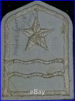 Scarce WWII US Army Middle East Italian Silk Theater Made Patch Set x2