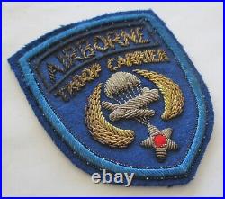 Superb Italian Made WW2 US ARMY AIR FORCE AIRBORNE TROOP CARRIER Bullion PATCH