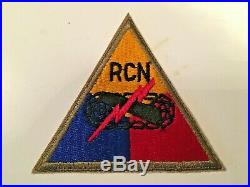 TT216 WW2 US Army Armored Tank Battalion Patch Recon RCN WB4