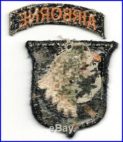 TYPE 4 101ST AIRBORNE US ARMY PATCH WWII WW2 With TAB LOT ORGINIAL