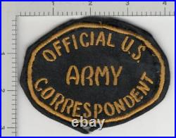 Tailor Made WW 2 US Army Correspondent Patch Inv# K4558