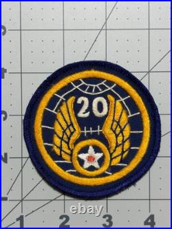 Theater Made WW 2 US Army 20th Air Force Patch Inv# K6567