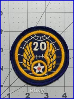 Theater Made WW 2 US Army 20th Air Force Patch Inv# K6567