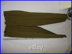 U3B-116 WW 2 US Army & Air Force OD Wool Field Service Trousers size 36 x 32