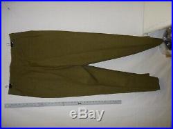 U3B-116 WW 2 US Army & Air Force OD Wool Field Service Trousers size 36 x 32