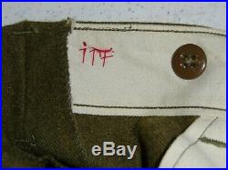 U3B-116 WW 2 US Army & Air Force OD Wool Field Service Trousers size 36 x 32