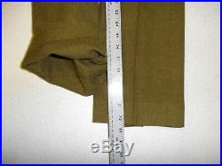 U3B-116 WW 2 US Army & Air Force OD Wool Field Service Trousers size 36 x 32