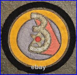 USAAF 3rd US ARMY AIR FORCE Bullion PATCH WW2 ORIGINAL RARE VINTAGE MILITARY SSI