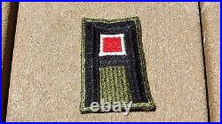 US 1st ARMY WW2 PATCH SSI Engineer Corps Color Insert Insignia Cut Edge