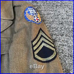 US Army 20th Air Force Ike Jacket WWII WW2 Patches 34