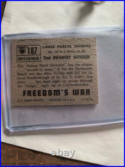 US Army 2nd Infantry Division WW2 Patch and Insignia Set with Rare Cards