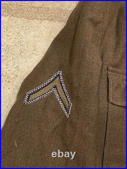 US Army 36R Ike Jacket 88th Infantry Division TRUST 1948 WWII Korea Wool Patch