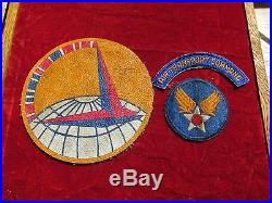 US Army Air Transport command patch lot Squadron Leather patch tab and smaller