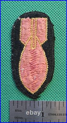 US Army Authentic WW2 Bomb Disposal Personnel Theatre Made Pocket/Jacket Patch