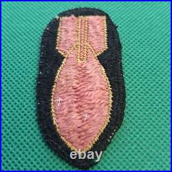 US Army Authentic WW2 Bomb Disposal Personnel Theatre Made Pocket/Jacket Patch