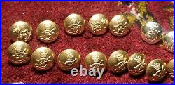 US Army, Canadian British Army WWII And After Uniform Buttons 53 Buttons Set Idc