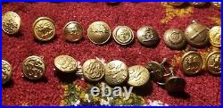 US Army, Canadian British Army WWII And After Uniform Buttons 53 Buttons Set Idc