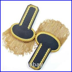 US Army Epaulettes Shoulders Pair Viscose With Gold Fringe WWII Shoulder Boards
