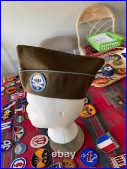 US Army Glider / Paratroops Infantry Garrison Cap & Patch Size 6-1/2