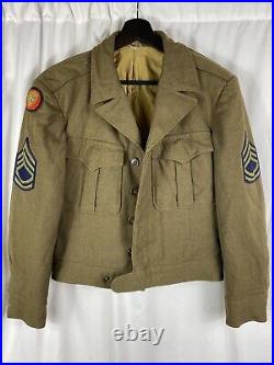 US Army Ike Jacket 24th Infantry Division Bullion & Silk Patch