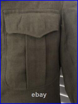 US Army Officer WWII 1945 Jacket Field Wool Sz 32R Patches Airborne Coat