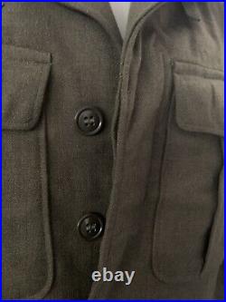 US Army Officer WWII 1945 Jacket Field Wool Sz 32R Patches Airborne Coat