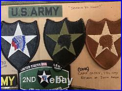US Army Patch Set (2nd Infantry Division) (WW2 /1970s)
