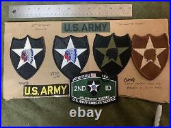 US Army Patch Set (2nd Infantry Division) (WW2 /1970s)