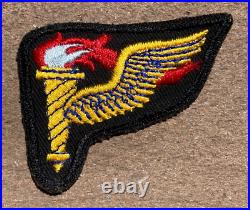 US Army Pathfinder Cloth Patch Black Twill Cut Edge Type Military Insignia