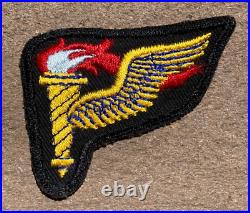 US Army Pathfinder Cloth Patch Black Twill Cut Edge Type Military Insignia