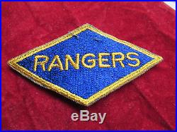 US Army Ranger Division patch with original retail label D Day