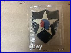 US Army Second Infantry Division Patch Set (WW1/ 1920s / WW2)