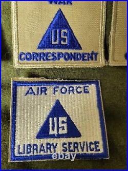US Army WW2 Civilian Workers Patch Set (ALL are Newith Never Worn/ Sewn!)