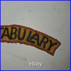 US Army WW2 Military Constabulary Patch Shoulder Tab Red Border Early Occupation